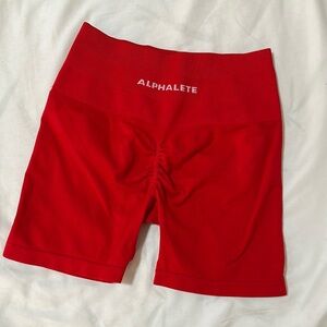 Alphalete Red Shorts